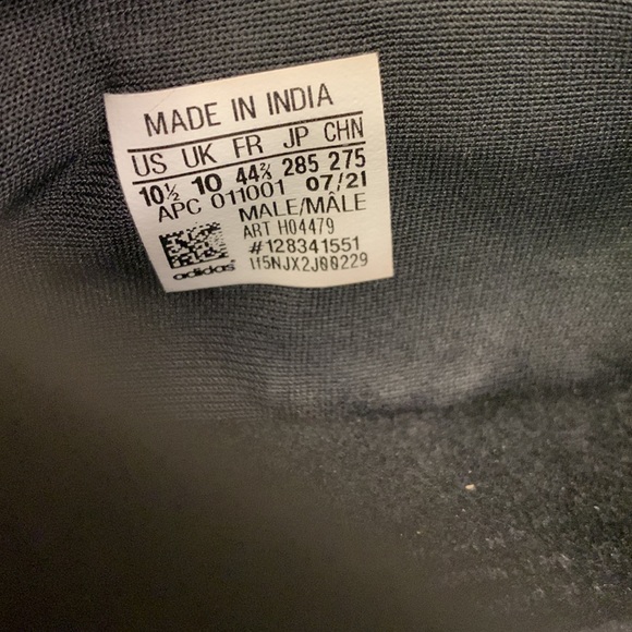 Adidas Originals Multix J FX6231 Triple Black Running Shoes Men's 10 1/2 - Picture 7 of 8